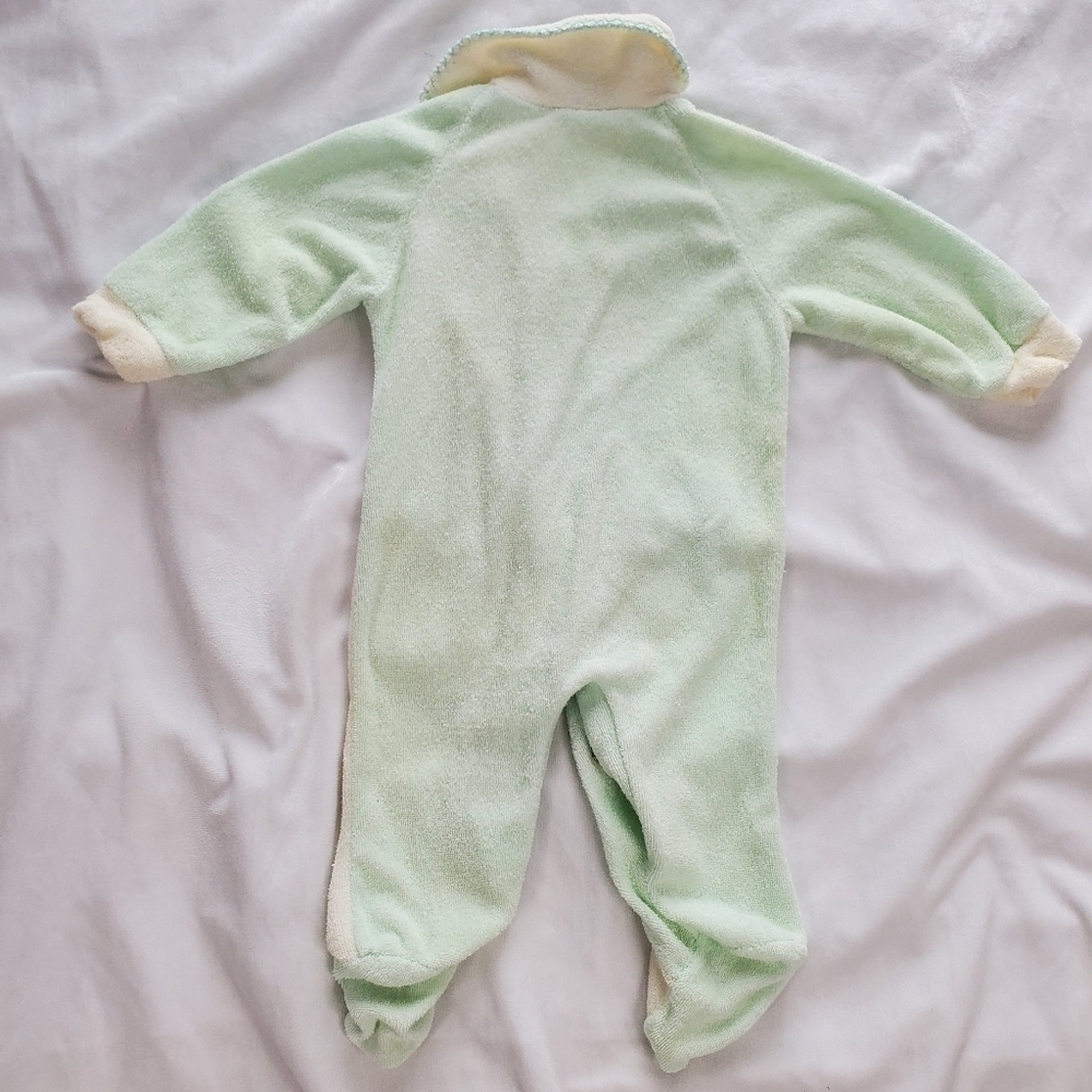 Vintage Baby Cabbage Patch Kids Terry Cotton Footies Sleeper Pajamas - Picture 8 of 12